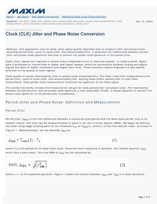 CLOCK JITTER