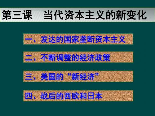 必修二  专题六  2.当代资本主义的新变化讲解