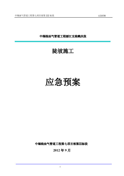 管道陡坡施工方案