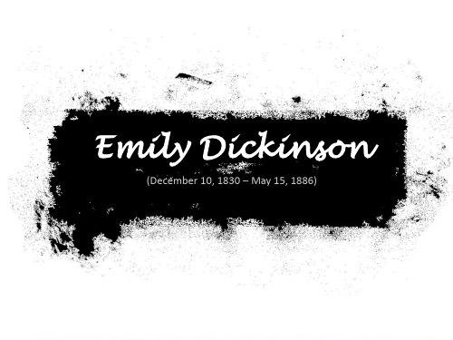 emily dickinson英美文学史