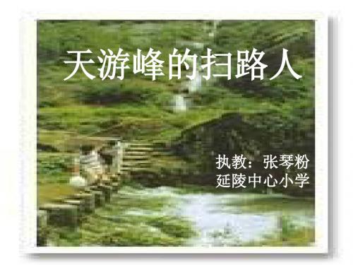 六年级语文天游峰的扫路人1(201909)
