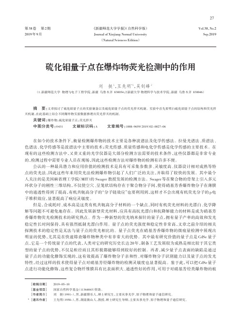 硫化钼量子点在爆炸物荧光检测中的作用