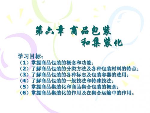 第六章商品包装集装化