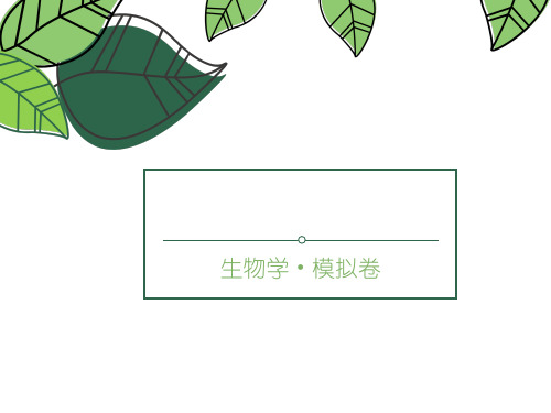 2020年云南省初中学业水平考试模拟考试测试卷(一)(共19张PPT)