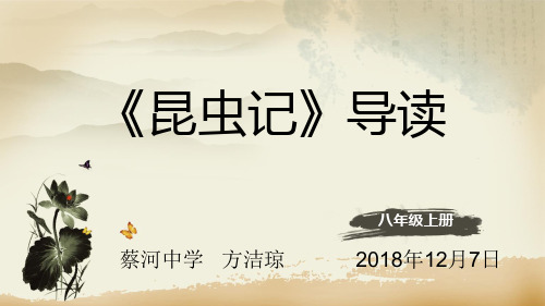 第五单元 名著导读《昆虫记》课件(共23张PPT)