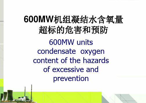 600MW机组凝结水含氧量超标的危害和预防
