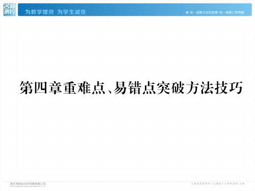 人教版八年级上册物理作业课件：第四章 第四章重难点、易错点突破方法技巧(共20张PPT)