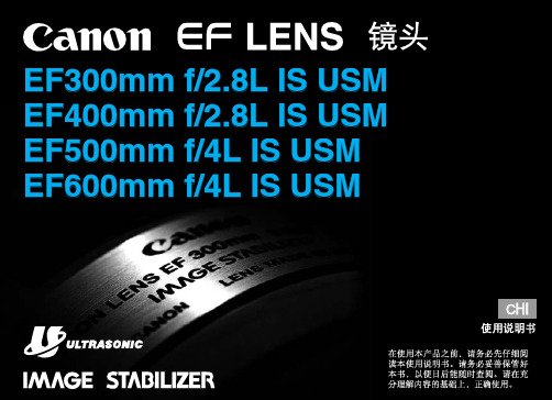 Canon EF LENS 镜头 EF300mm f 2.8L IS USM 说明书