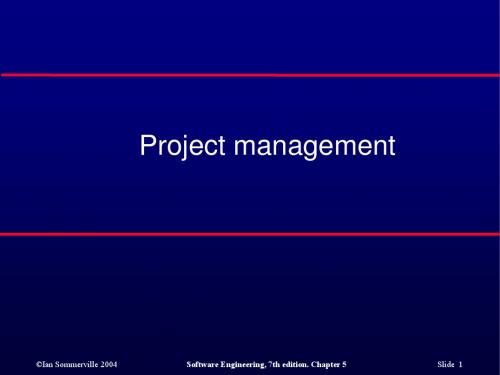project management