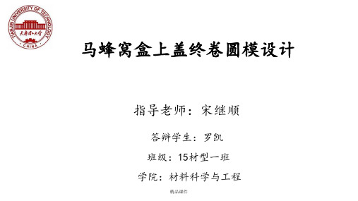 冲压模具毕设答辩