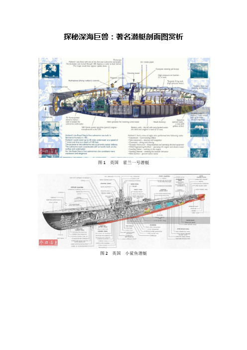 探秘深海巨兽：著名潜艇剖面图赏析