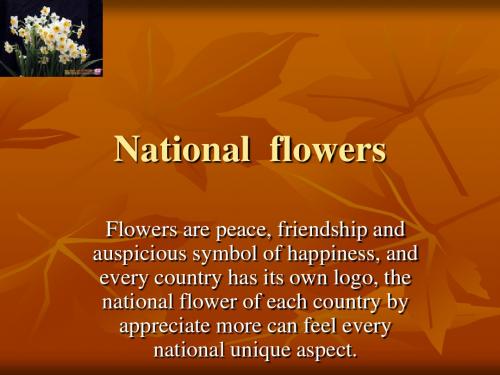National  flowers