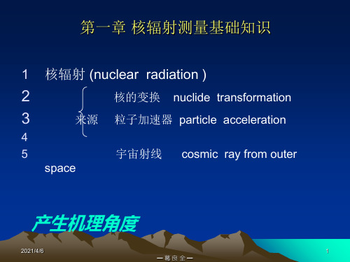这是核辐射测量的基本知识