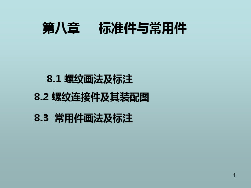 机械制图 第八章标准件与常用件PPT课件