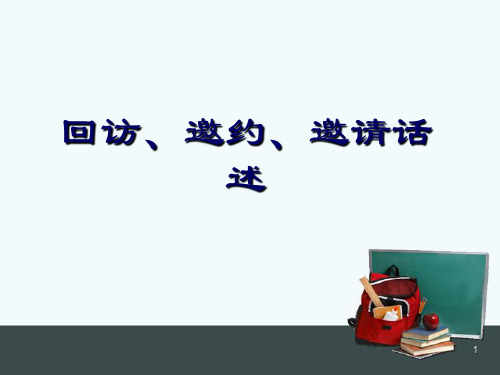 邀约邀请话术PPT演示文稿