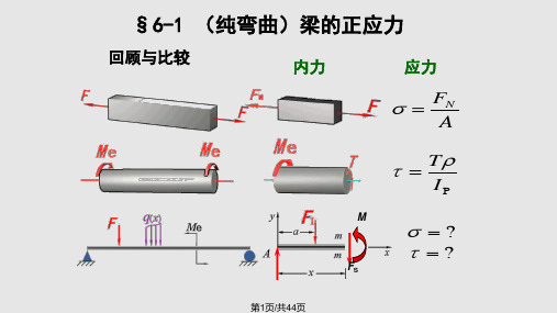 梁的应力计算PPT课件