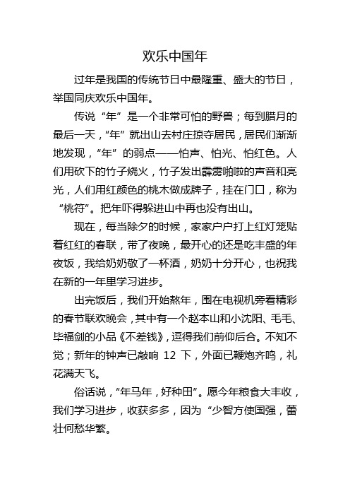 欢乐中国年