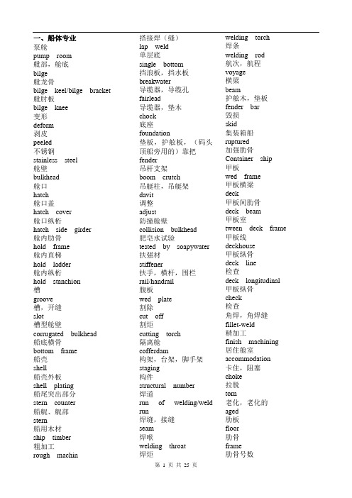 修船英语