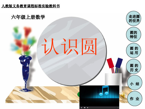 【优选推荐】小学六年级数学上册 认识圆 教学优质课 精美课件