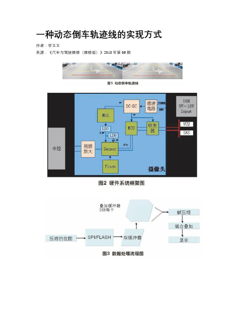 一种动态倒车轨迹线的实现方式