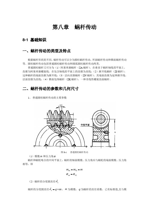 第八章  蜗杆传动