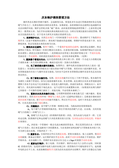 庆东锅炉清洗管道方法