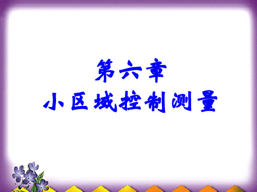 小区域控制测量
