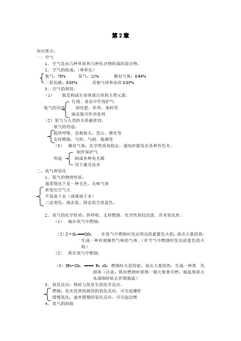 浙教版科学八年级下册第二章知识点归纳及测试题