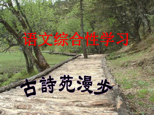 综合性学习：古诗苑漫步