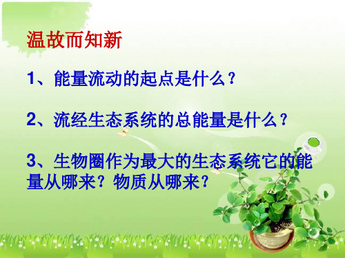 人教生物必修3第5章第3节 生态系统的物质循环