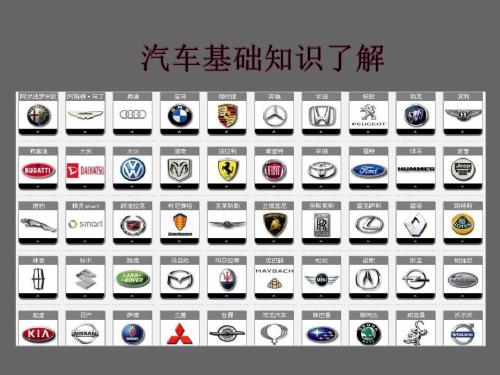 汽车基础知识了解bw汇总