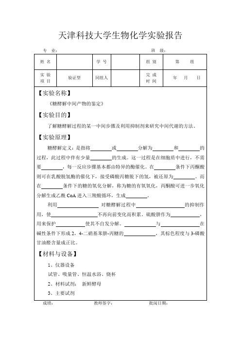 生物化学实验报告(实验六)