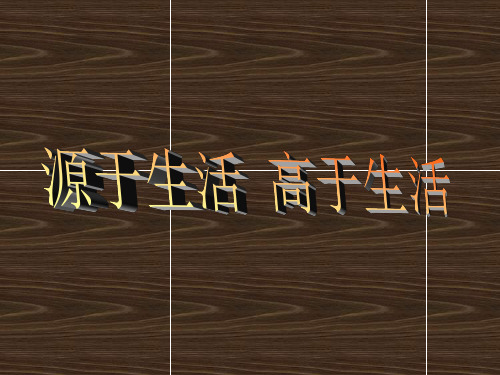 人教版七年级美术下册《源于生活 高于生活》课件3