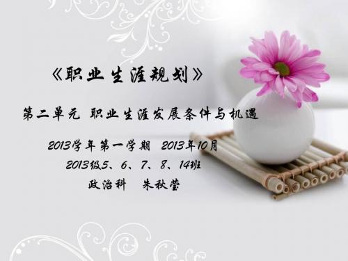 发展职业生涯要从所学专业起步