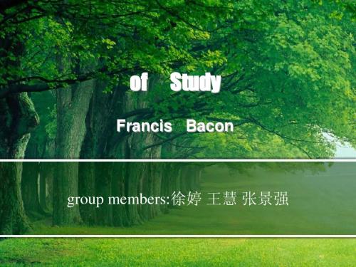of study