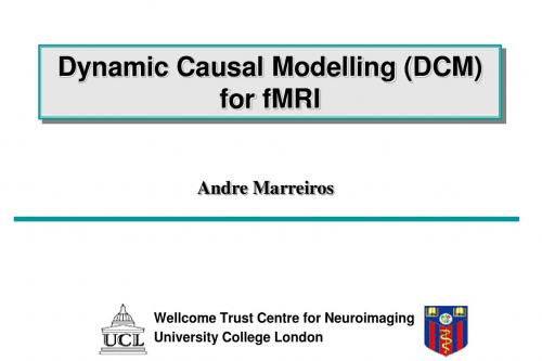 Dynamic Causal Modelling (DCM) for fMRI动态因果模型(DCM)的功能磁共振成像