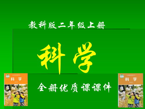 教科版小学二年级上册科学全册课件【优质课件】