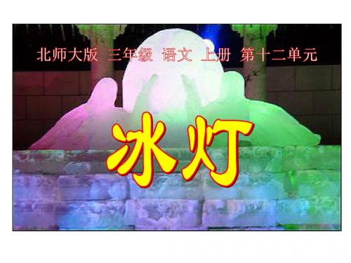 《冰灯》PPT课件