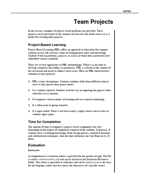 Team Projects