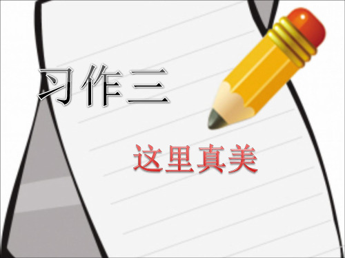 苏教版三年级语文上习作三课件