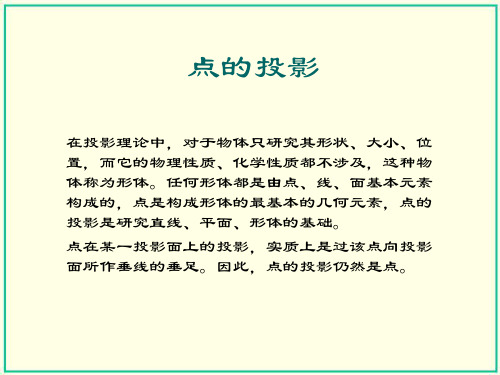 点的投影课件
