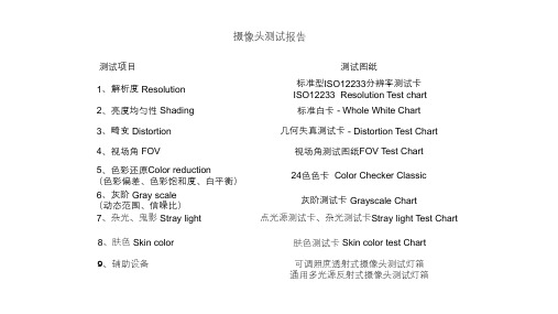 摄像头测试流程-文档资料