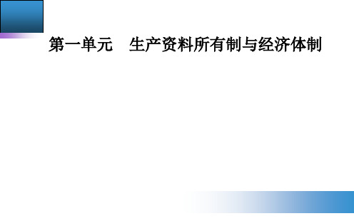 高中政治统编版必修二经济与社会公有制为主体多种所有制经济共同发展课件