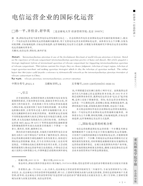 电信企业运营思路