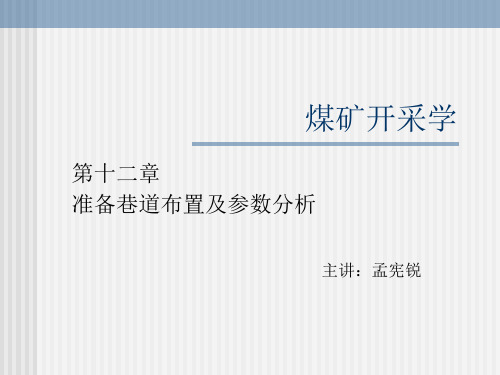 采矿学(12)