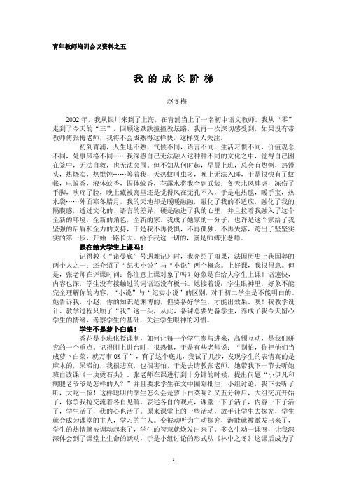 青年教师培训会议资料之五