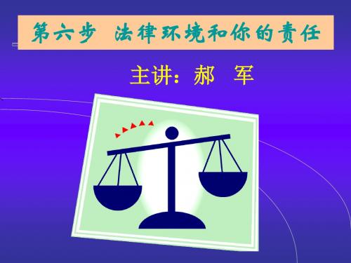 第六步法律环境和你的责任(精)