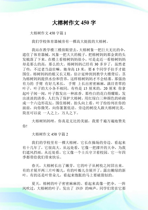 大榕树作文450