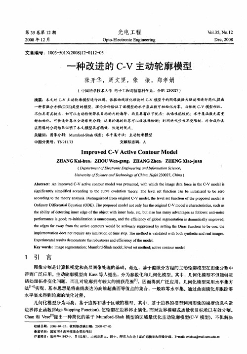 一种改进的C.V主动轮廓模型