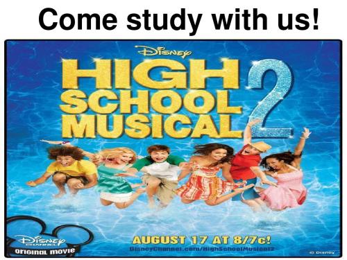 come study with us